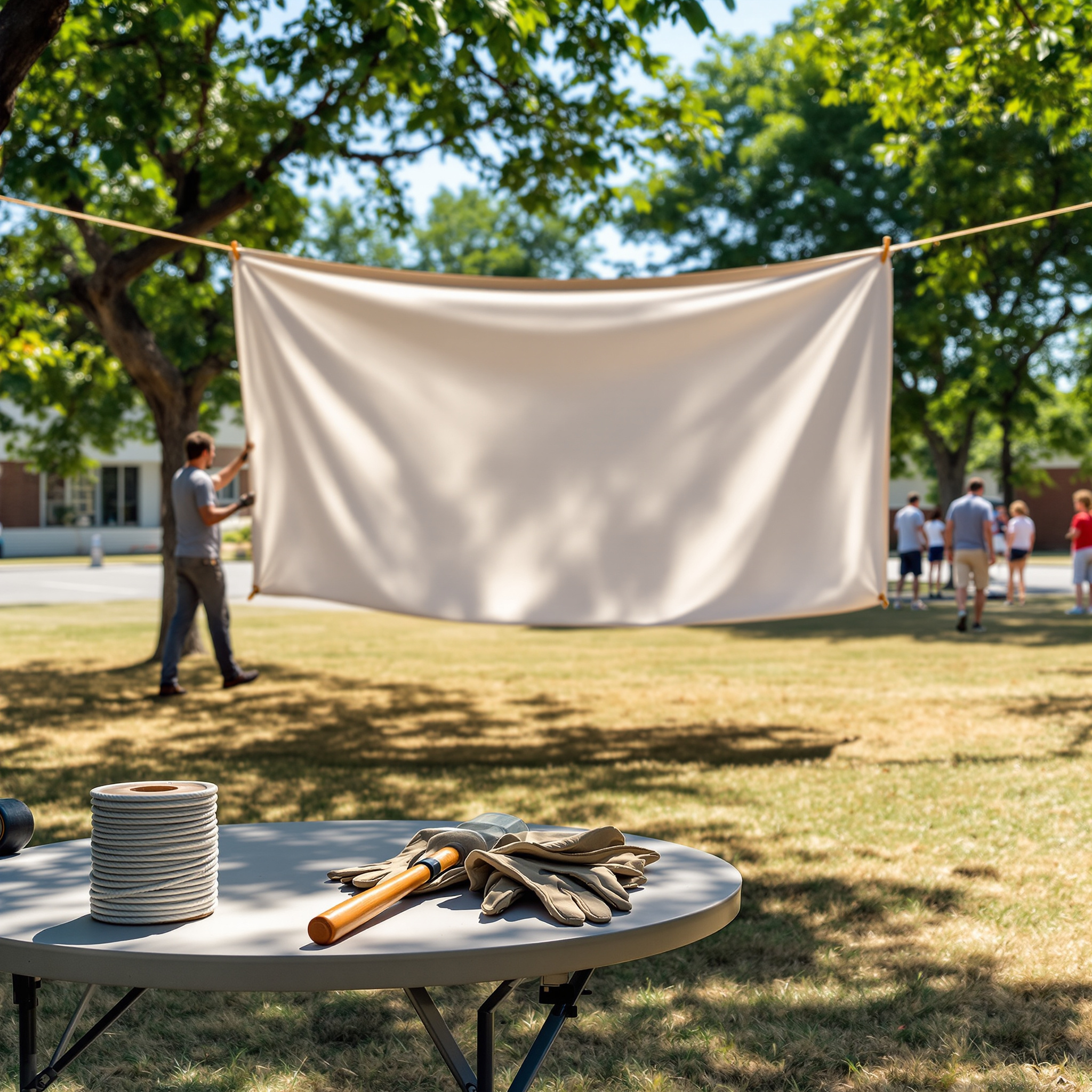 How a Custom Vinyl Banner Anchors an Outdoor Event Space